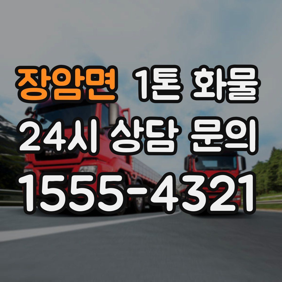 장암면 1톤 화물