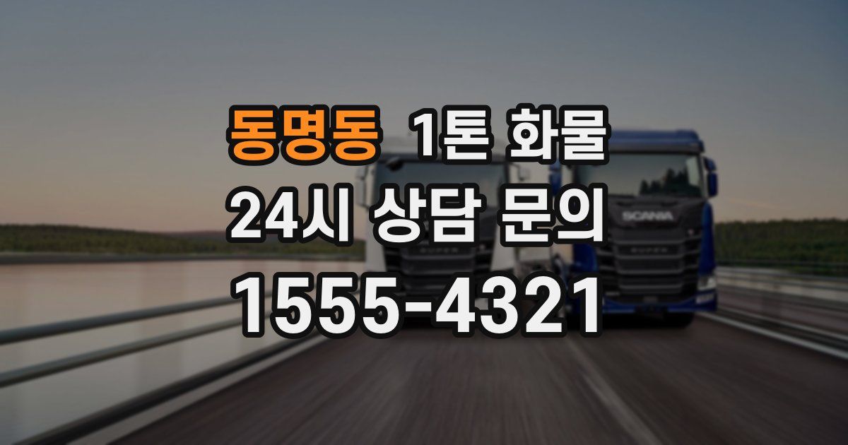 동명동 1톤 화물
