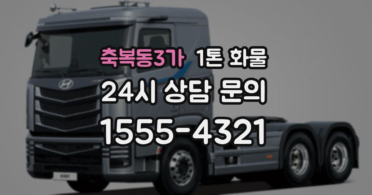 축복동3가 1톤 화물