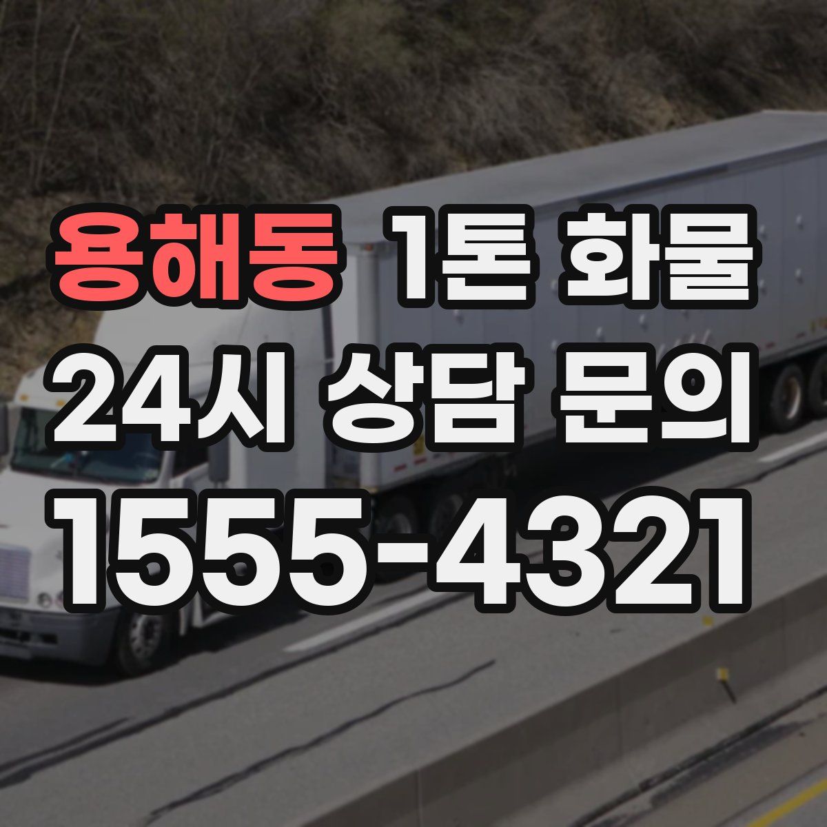 용해동 1톤 화물