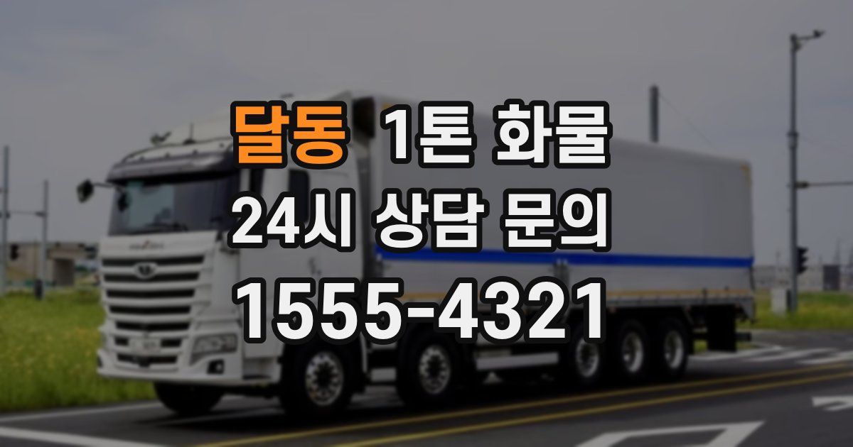 달동 1톤 화물
