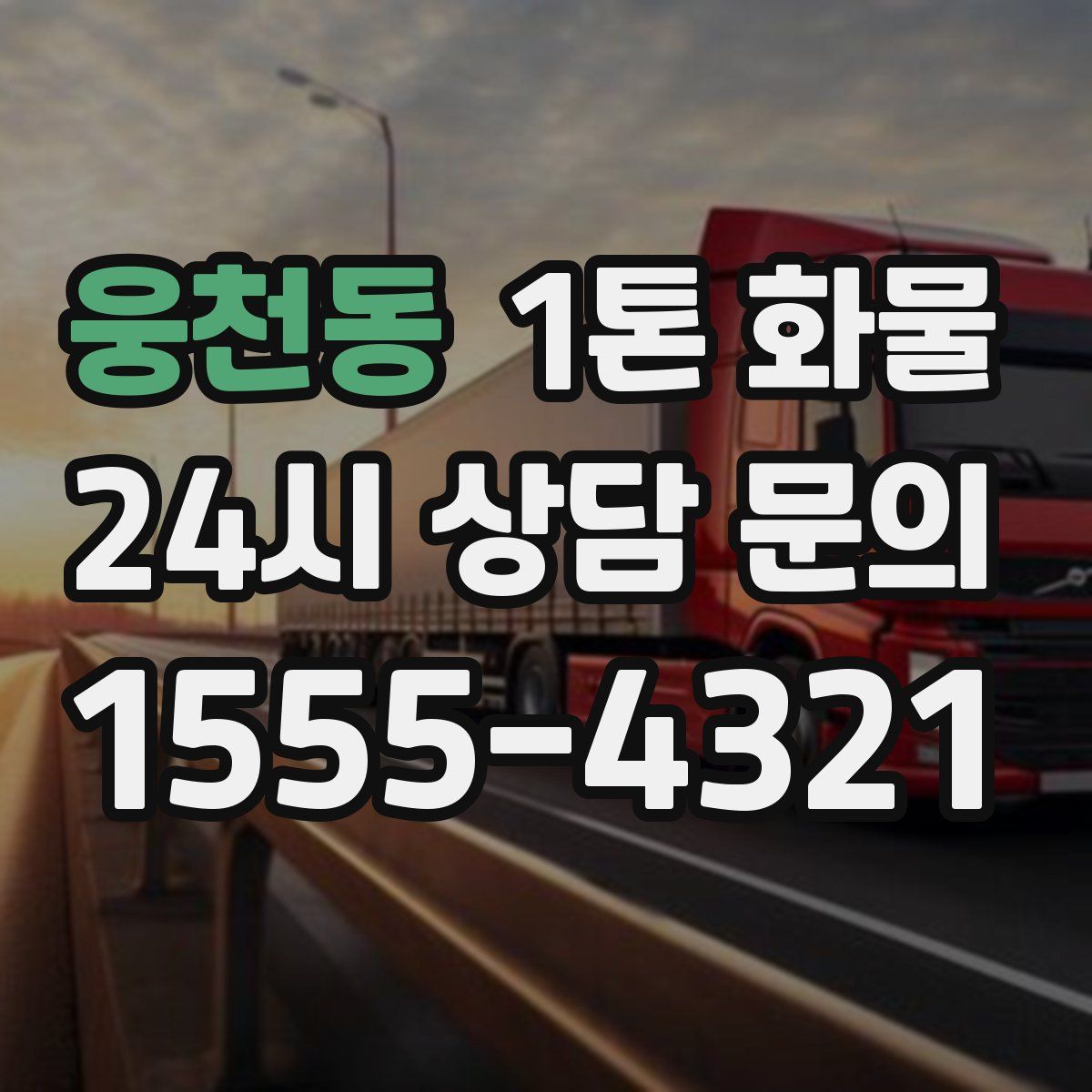 웅천동 1톤 화물