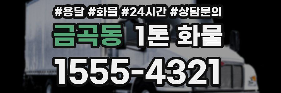 금곡동 1톤 화물