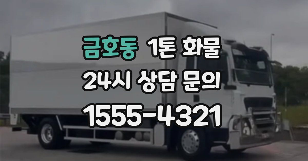 금호동 1톤 화물
