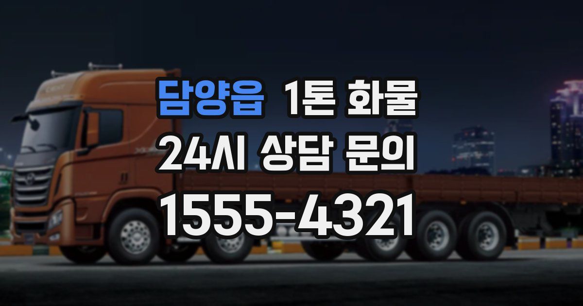 담양읍 1톤 화물