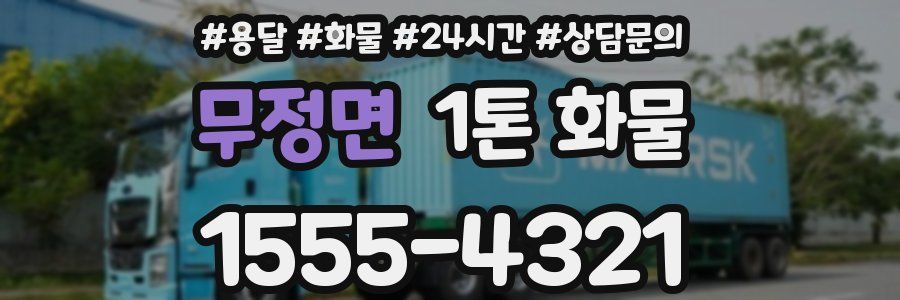 무정면 1톤 화물