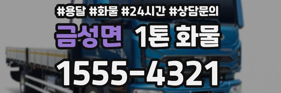 금성면 1톤 화물