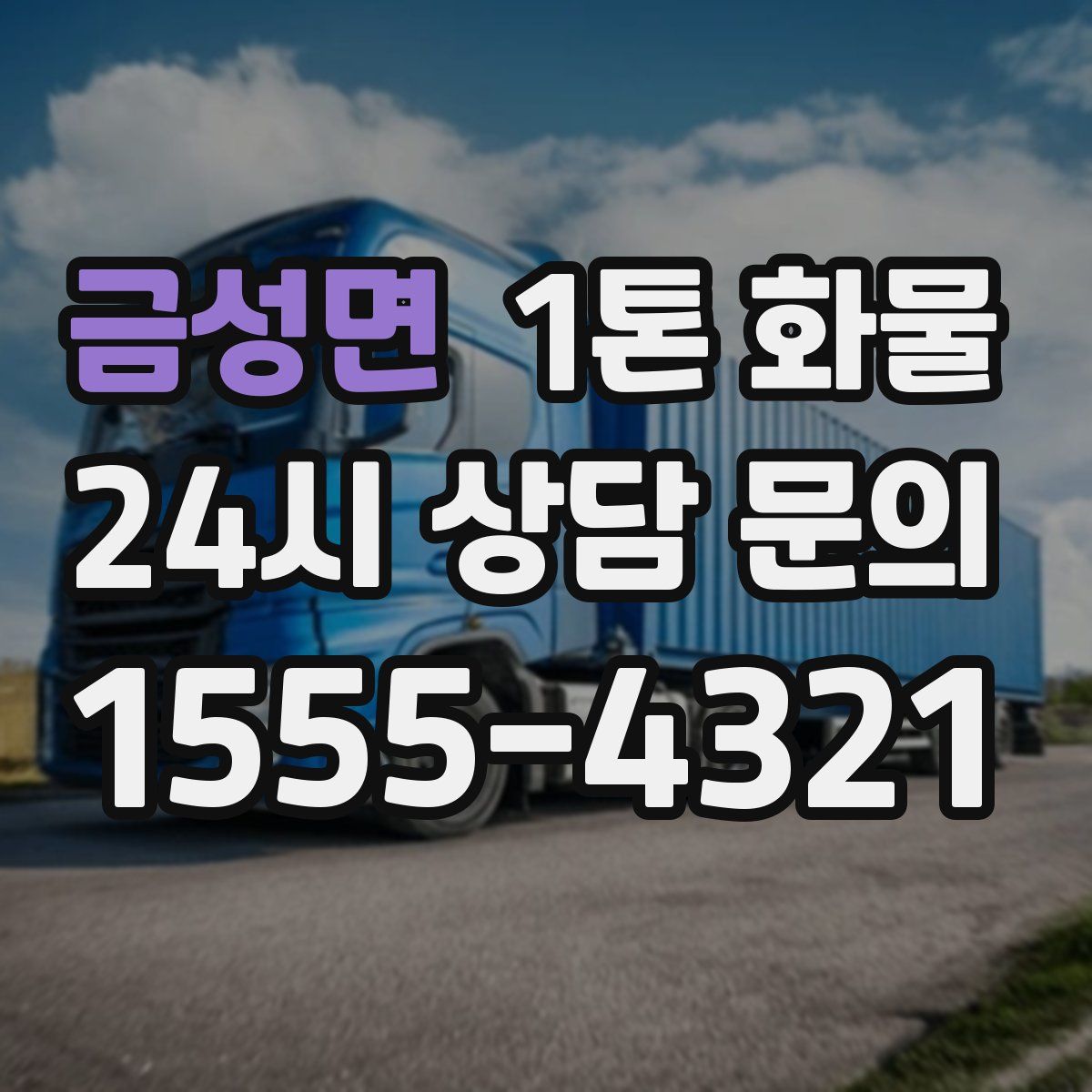금성면 1톤 화물