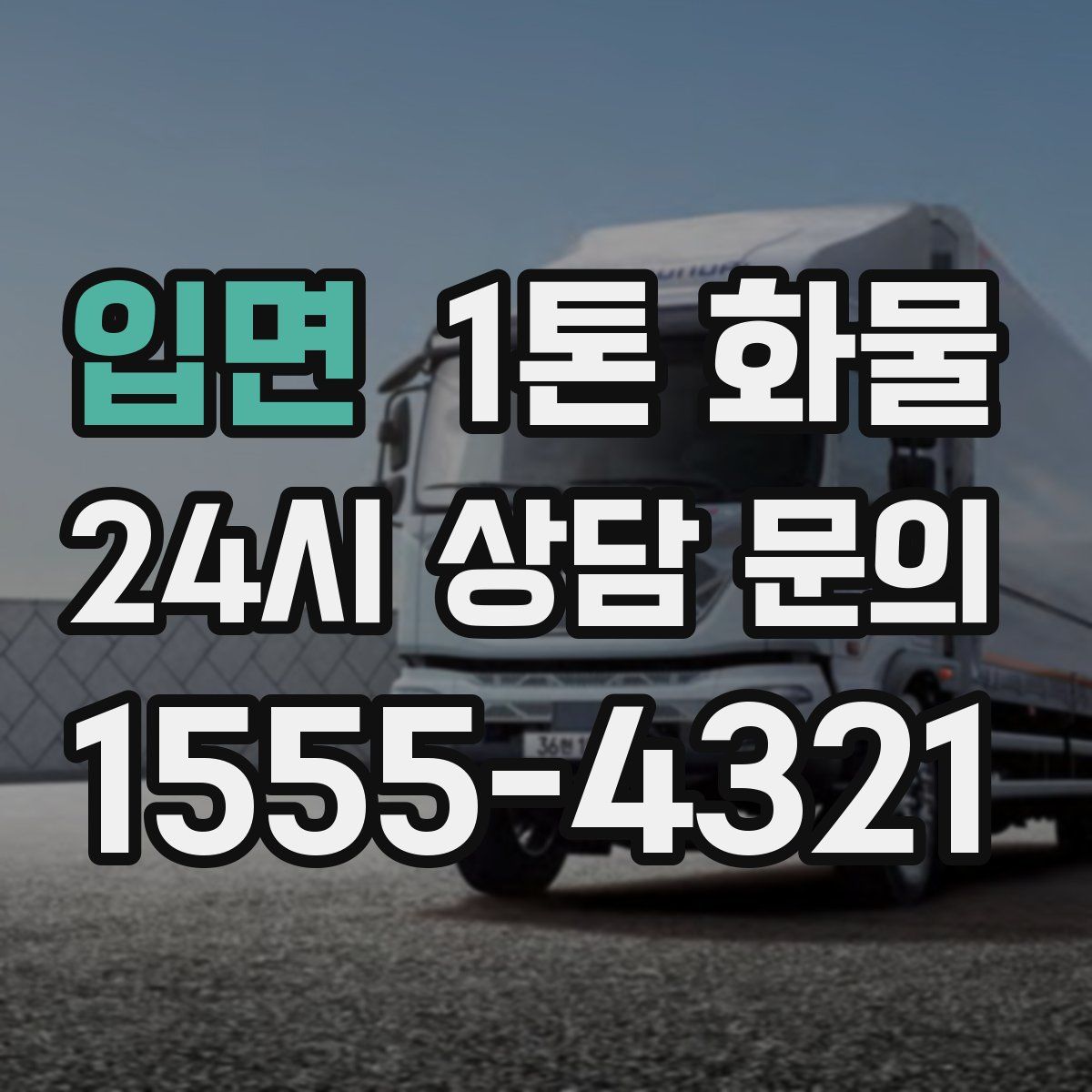 입면 1톤 화물