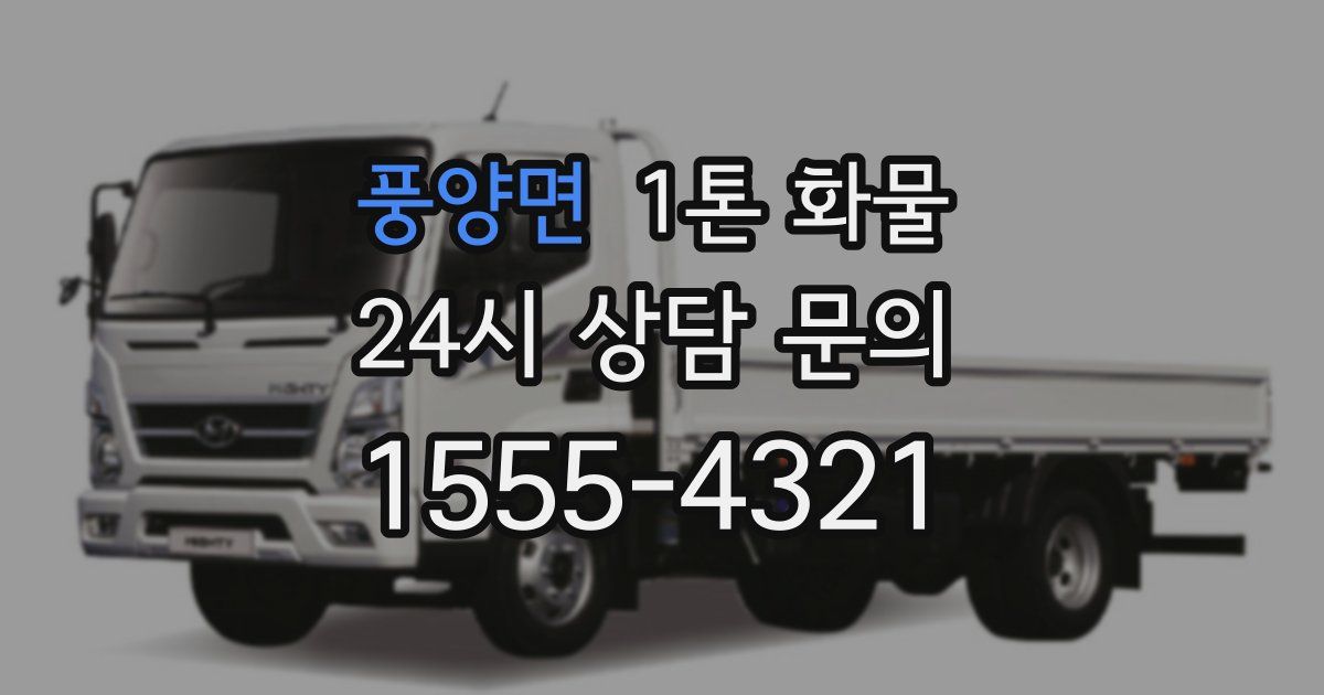 풍양면 1톤 화물