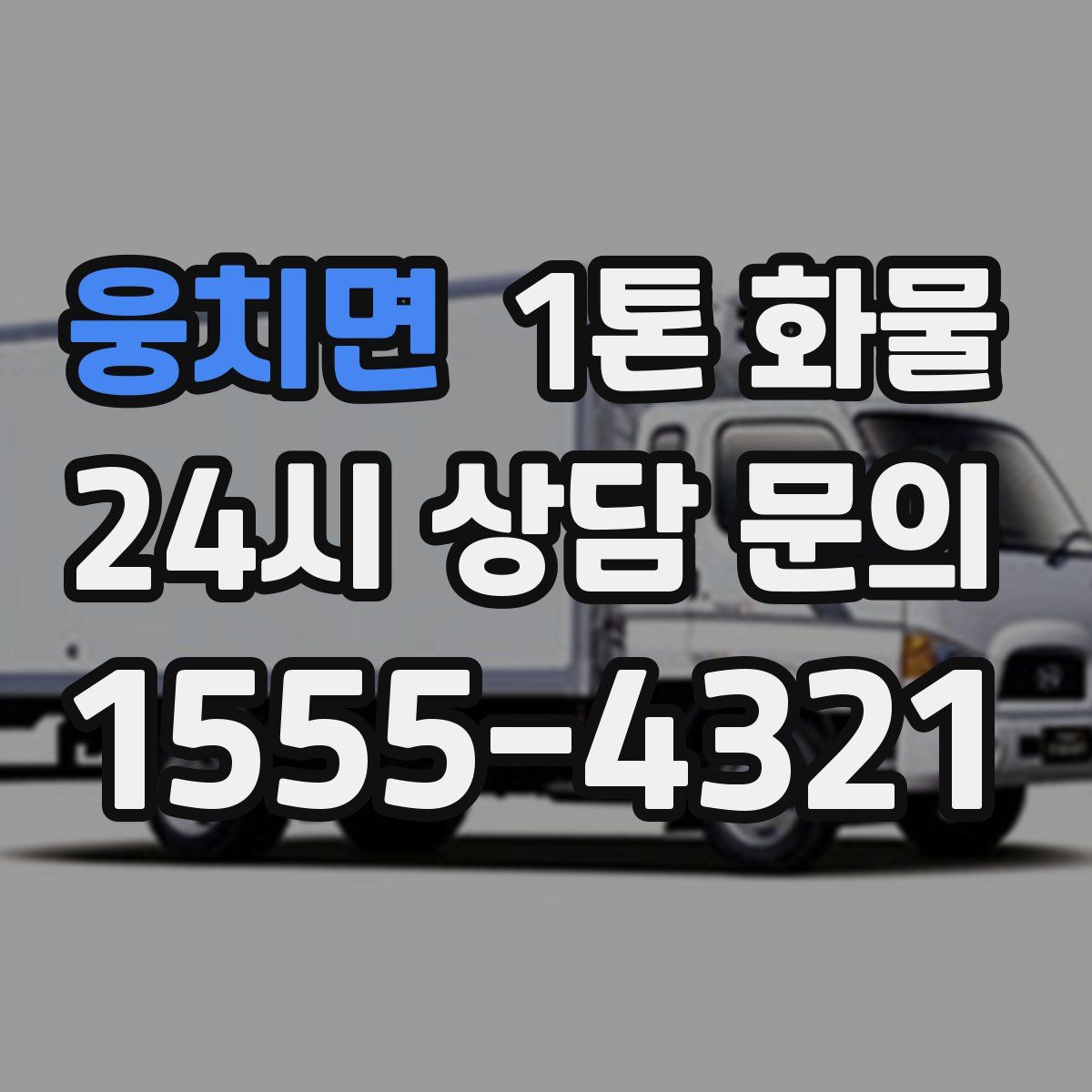 웅치면 1톤 화물
