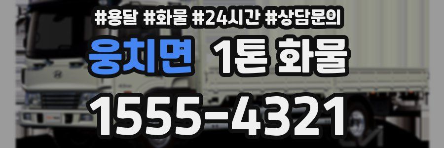 웅치면 1톤 화물