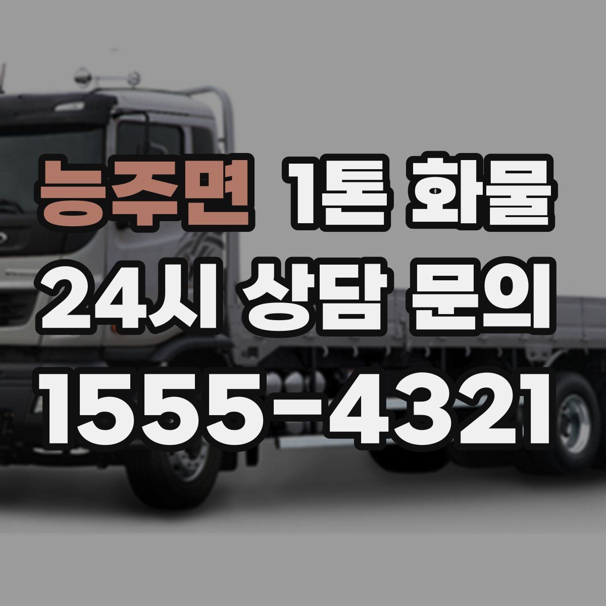능주면 1톤 화물