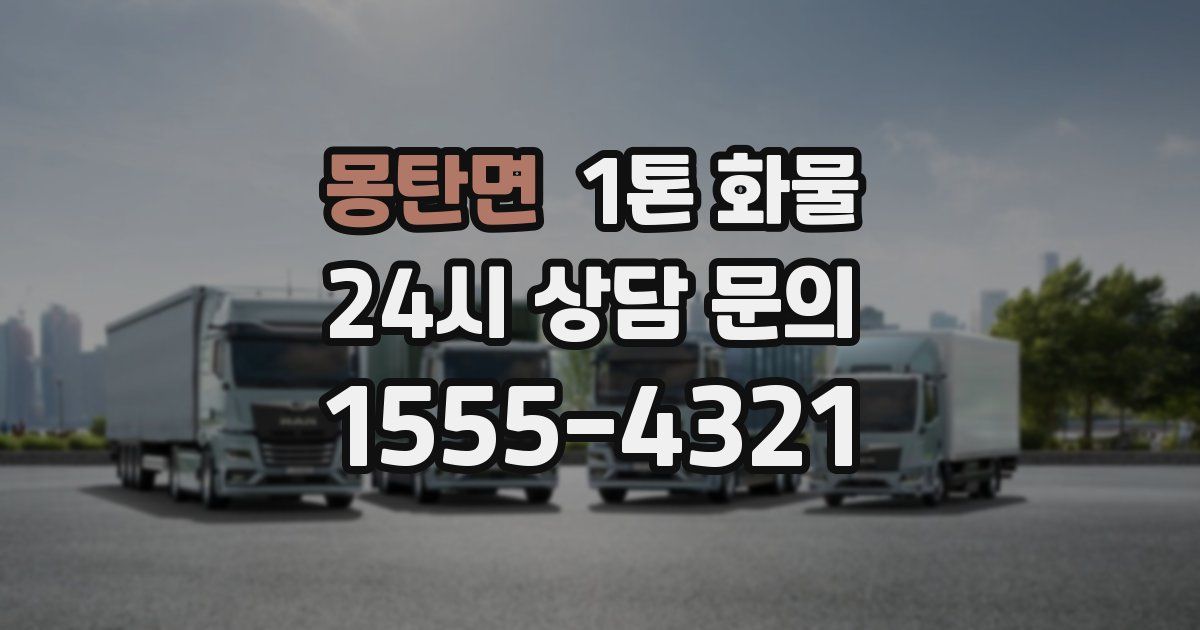 몽탄면 1톤 화물