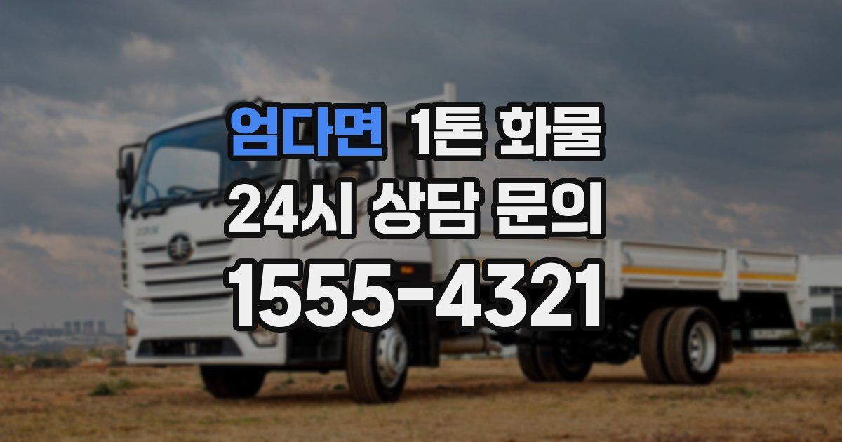 엄다면 1톤 화물