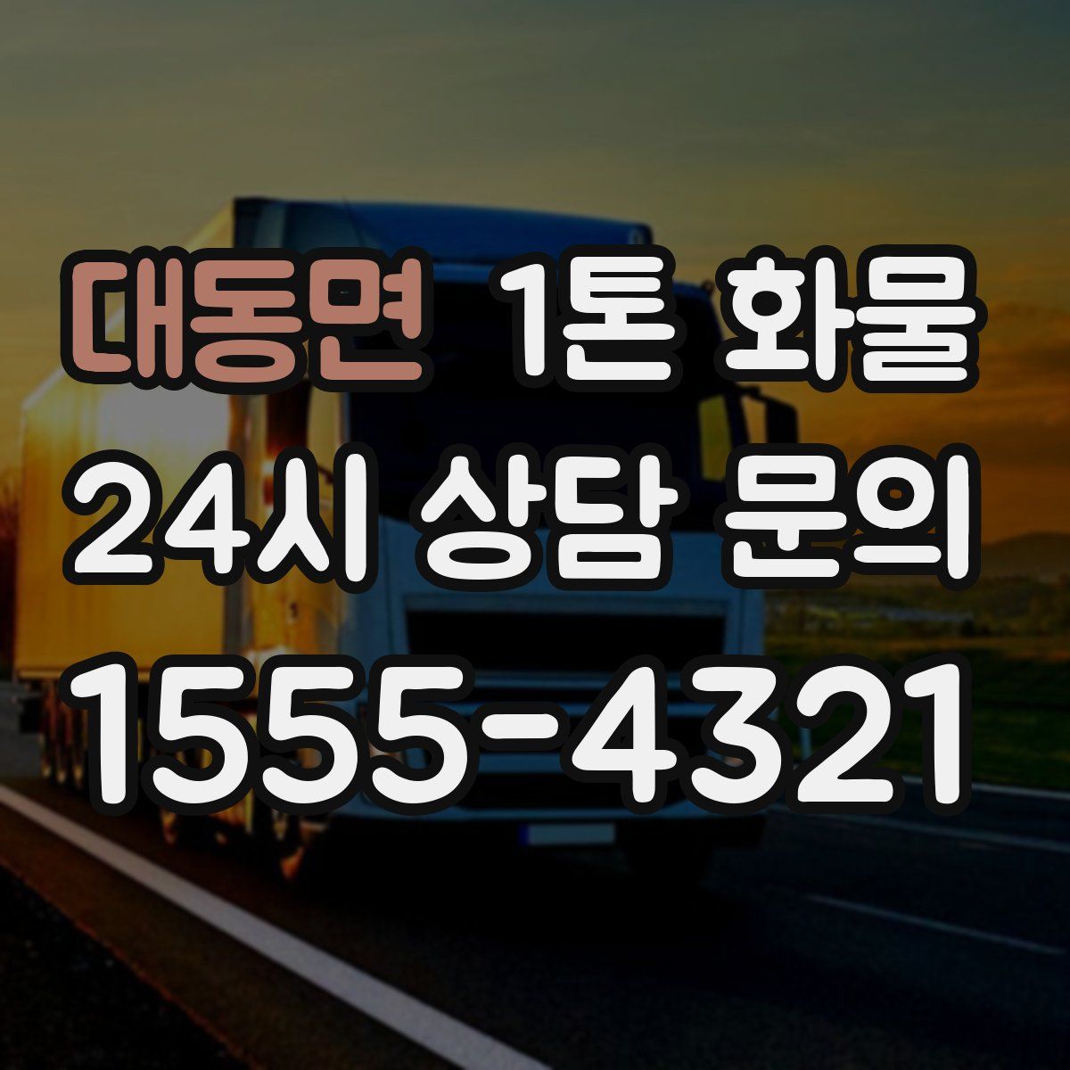 대동면 1톤 화물