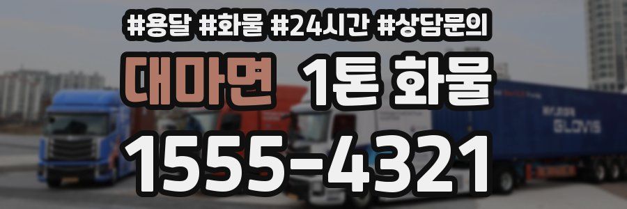 대마면 1톤 화물