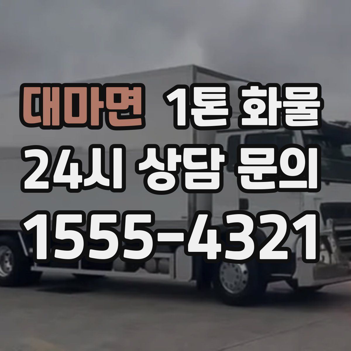 대마면 1톤 화물