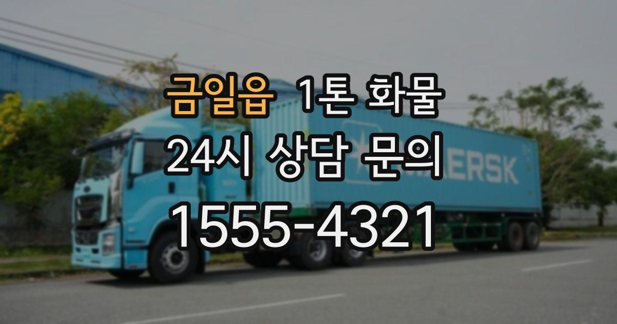 금일읍 1톤 화물