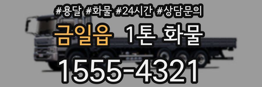 금일읍 1톤 화물