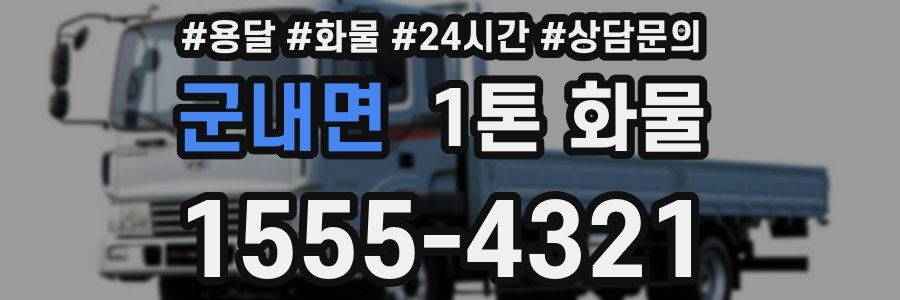 군내면 1톤 화물