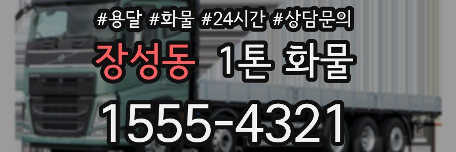 장성동 1톤 화물
