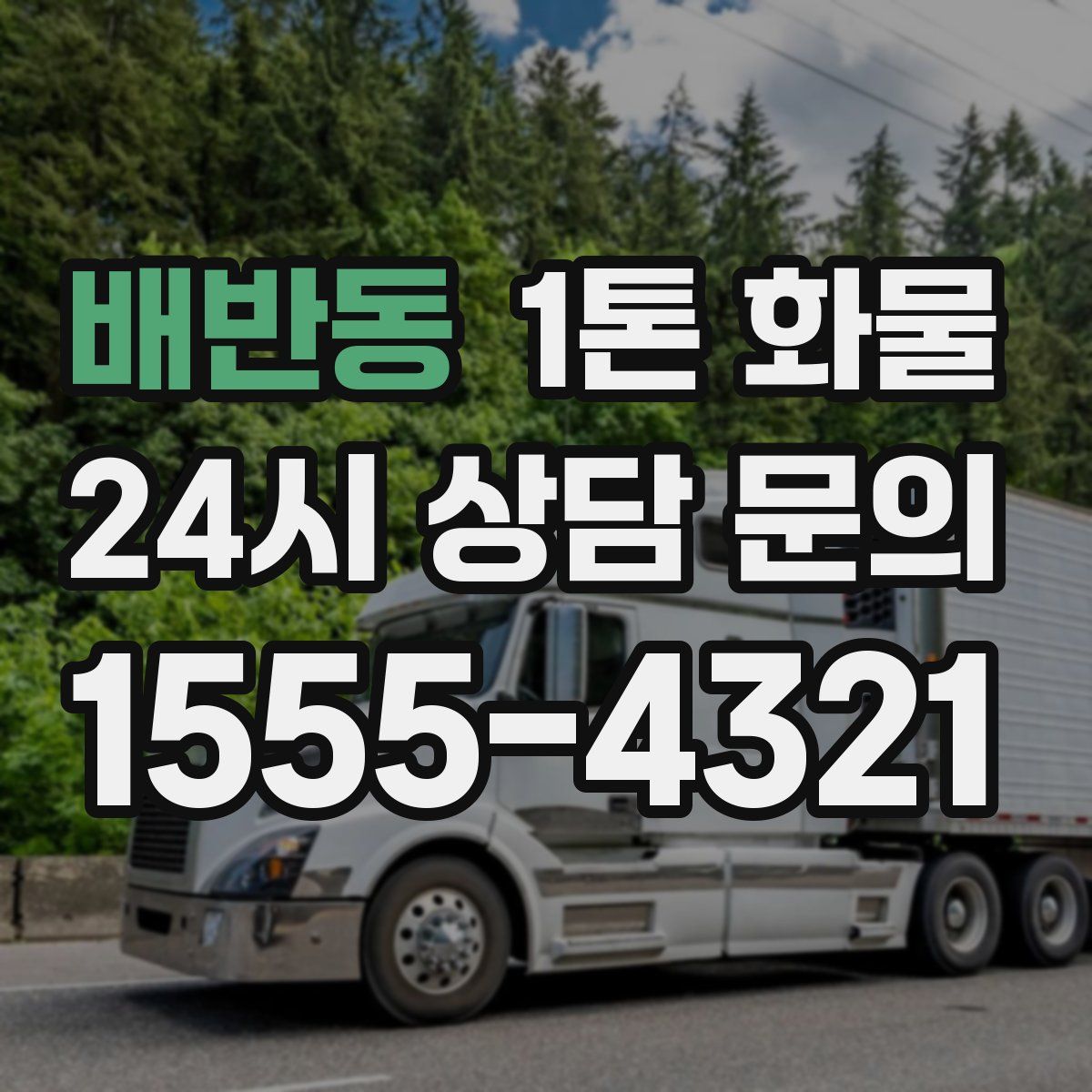 배반동 1톤 화물