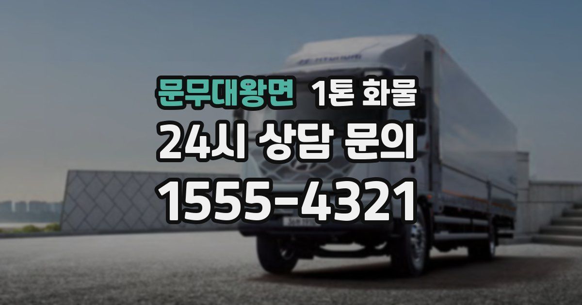 문무대왕면 1톤 화물