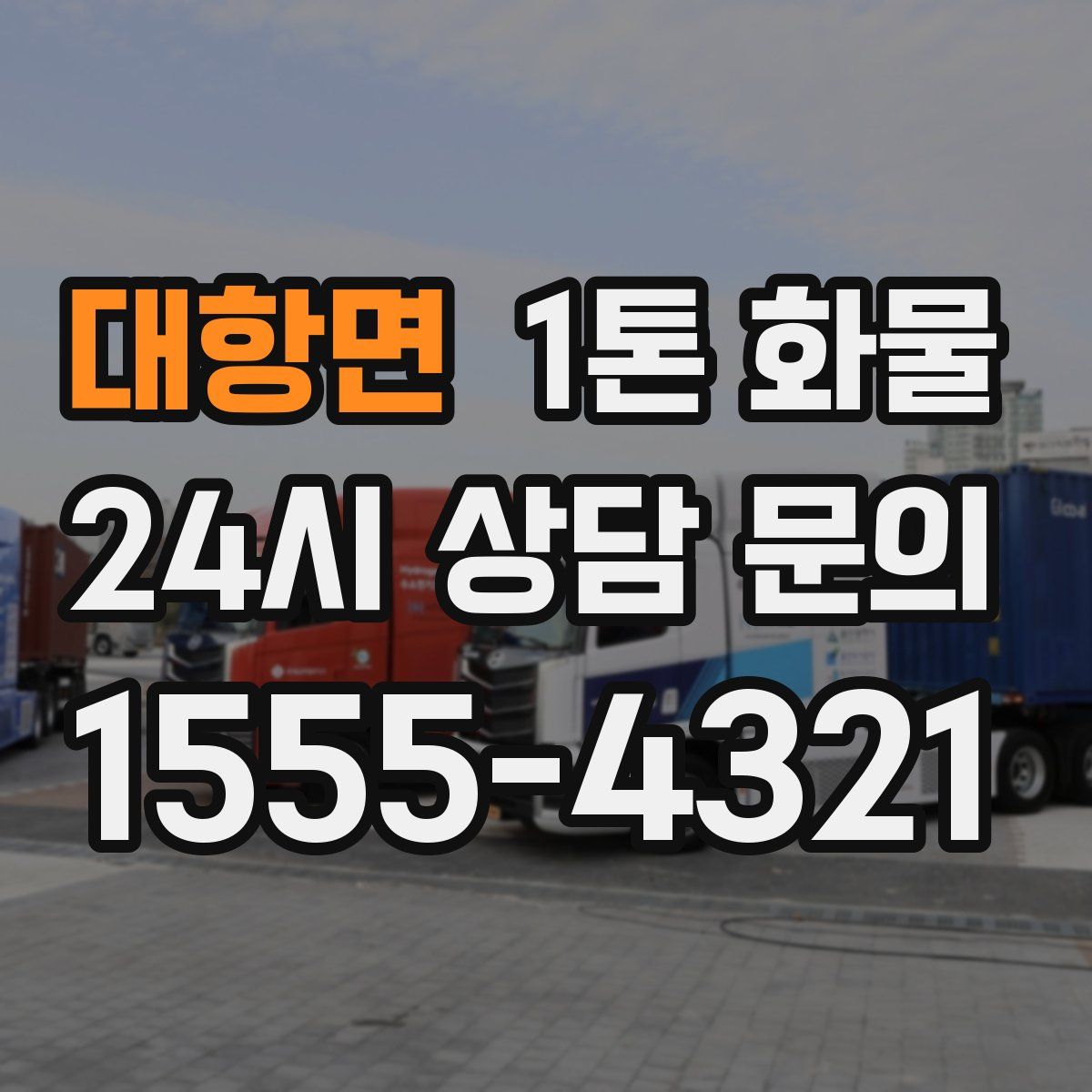 대항면 1톤 화물