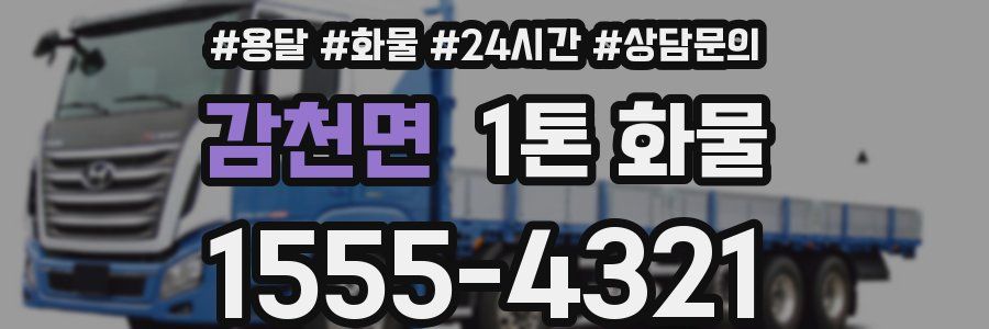 감천면 1톤 화물
