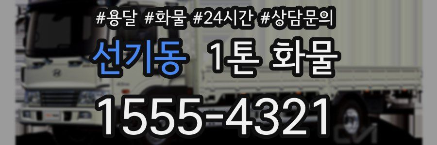 선기동 1톤 화물