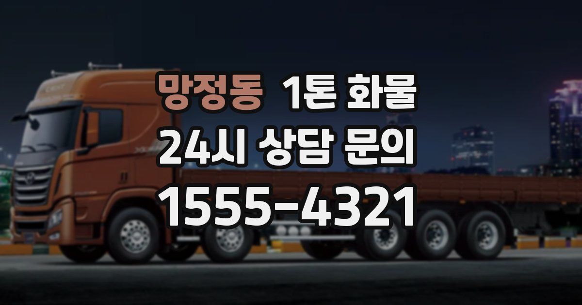 망정동 1톤 화물