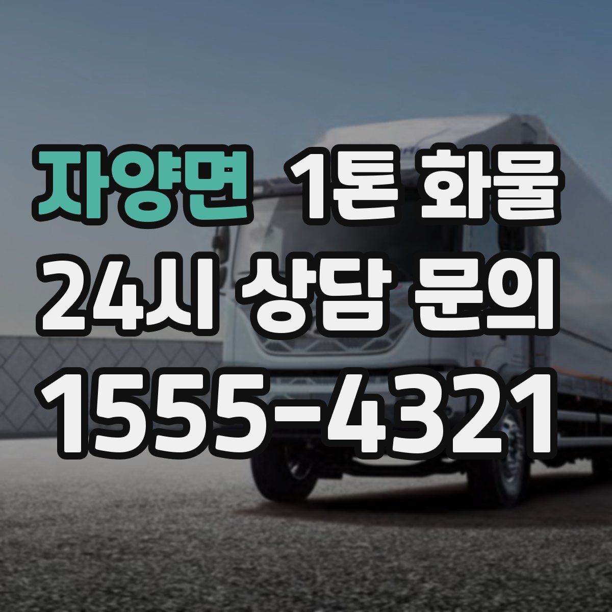 자양면 1톤 화물