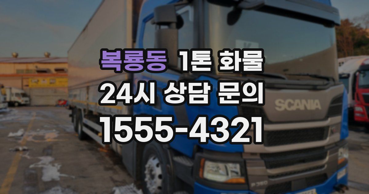 복룡동 1톤 화물
