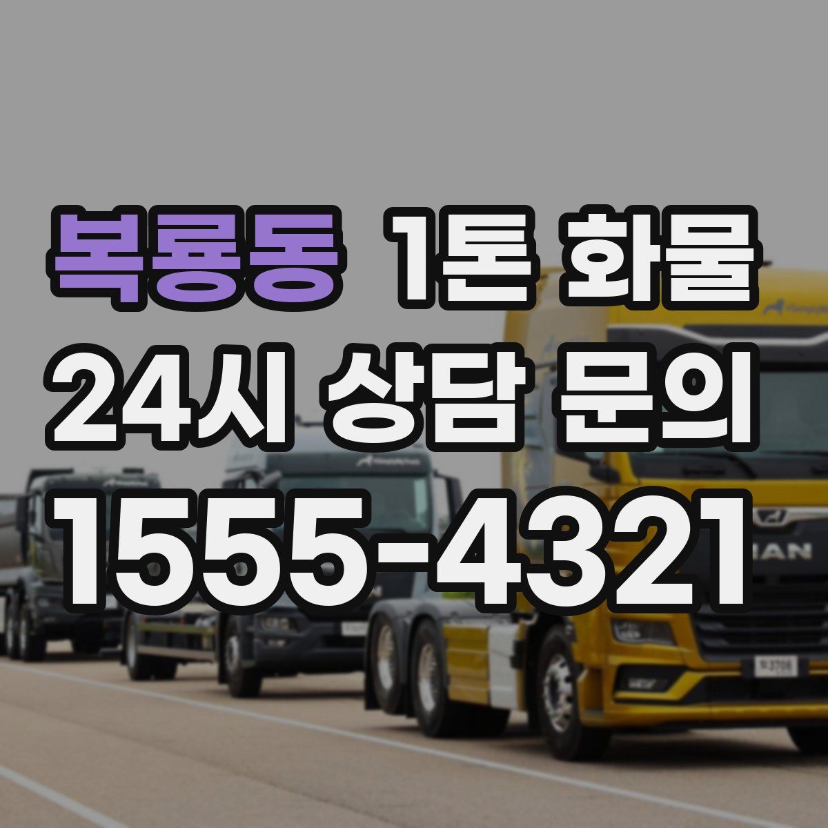 복룡동 1톤 화물