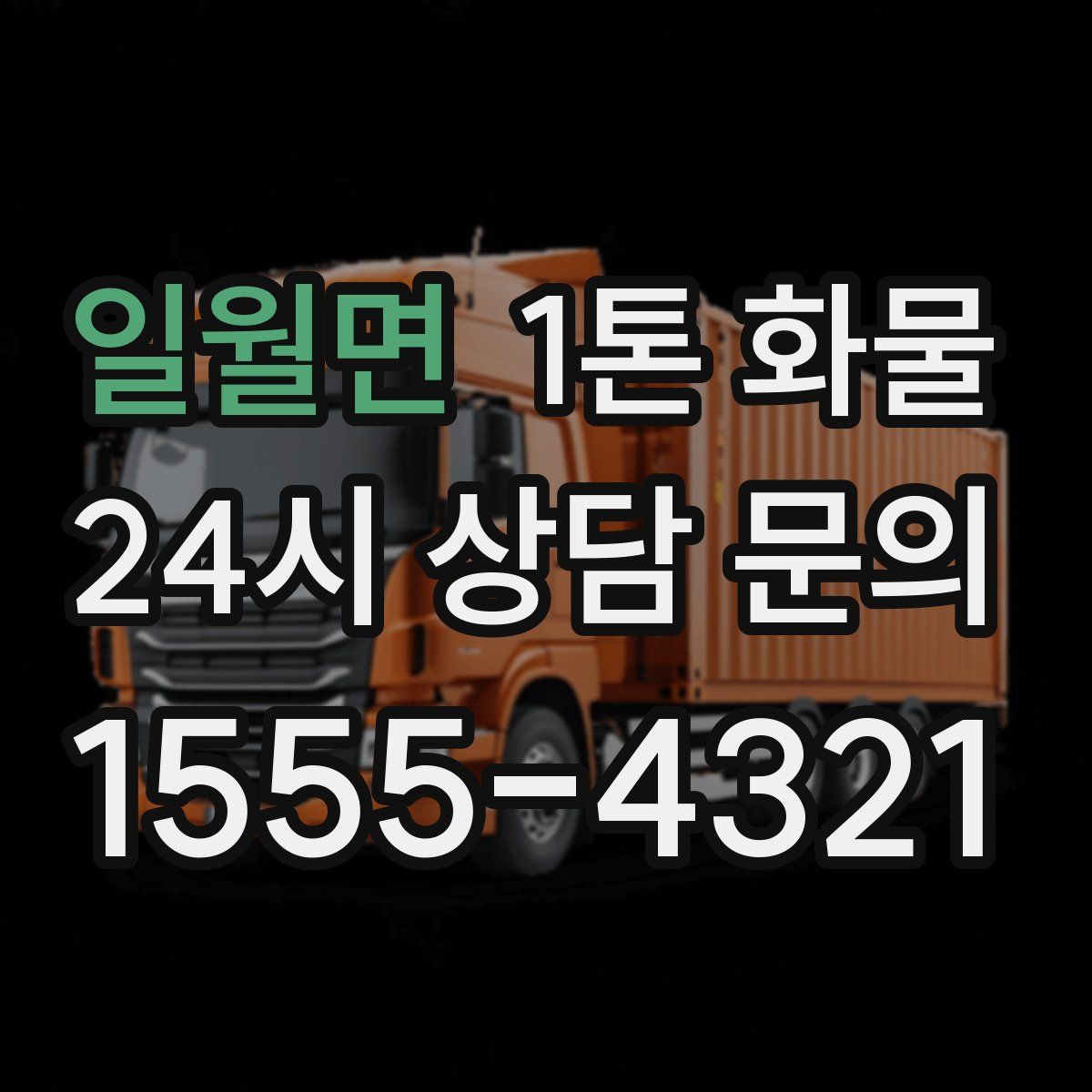 일월면 1톤 화물