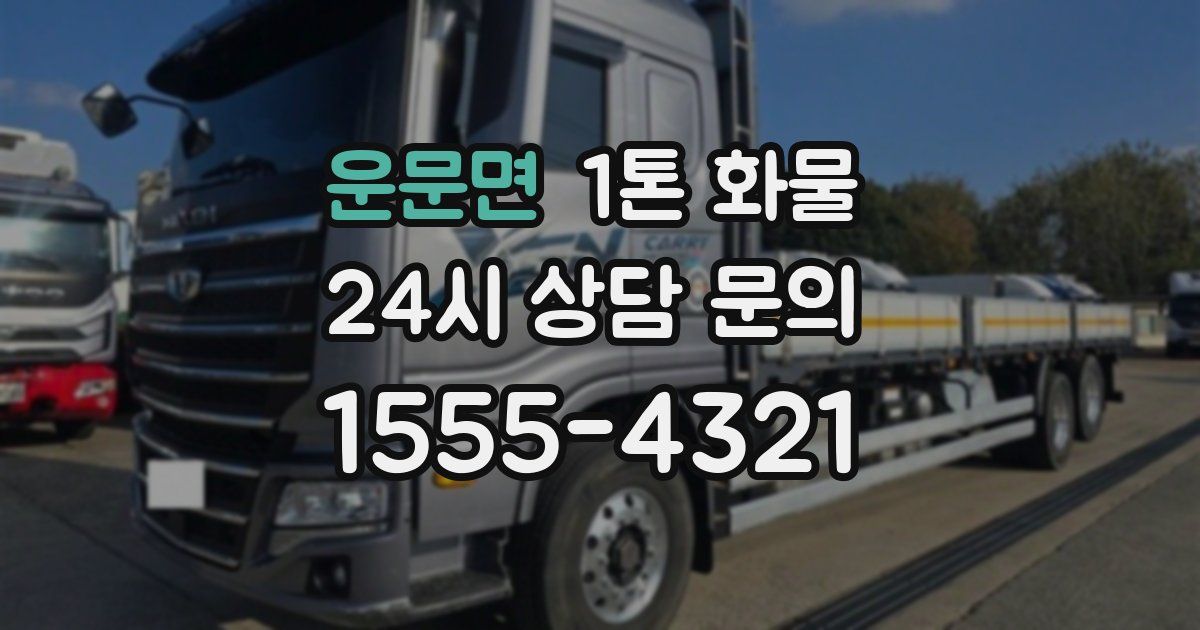 운문면 1톤 화물