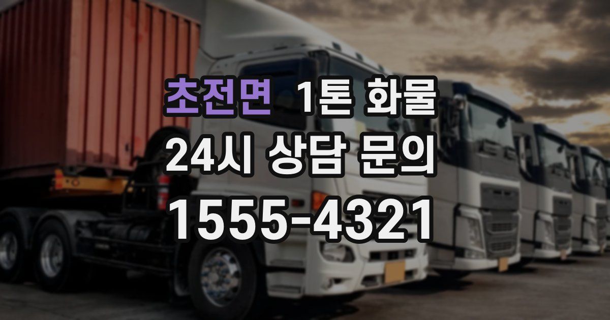 초전면 1톤 화물