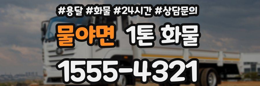 물야면 1톤 화물