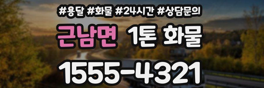 근남면 1톤 화물