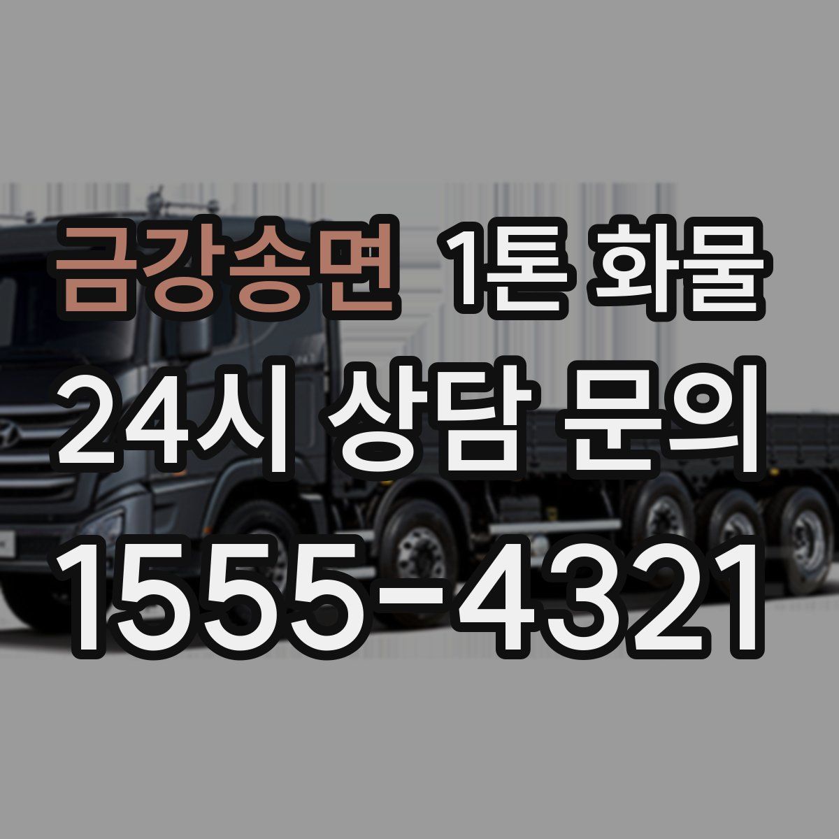 금강송면 1톤 화물