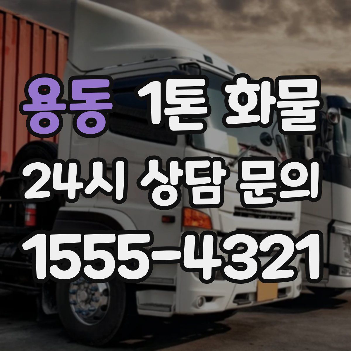 용동 1톤 화물