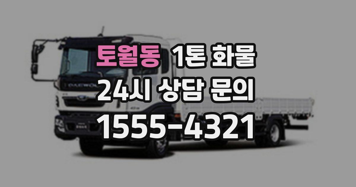 토월동 1톤 화물