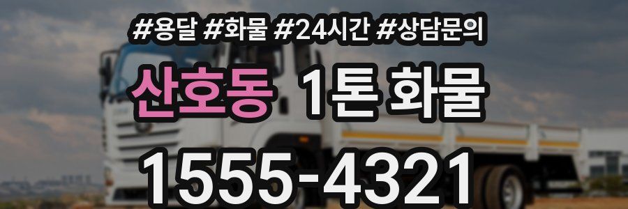 산호동 1톤 화물