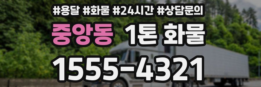 중앙동 1톤 화물