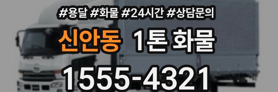 신안동 1톤 화물