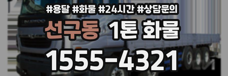 선구동 1톤 화물