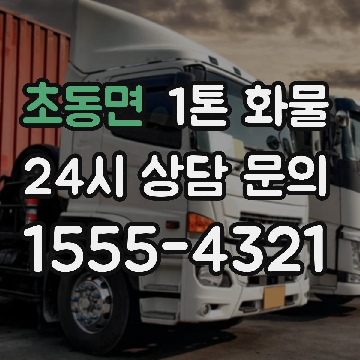 초동면 1톤 화물