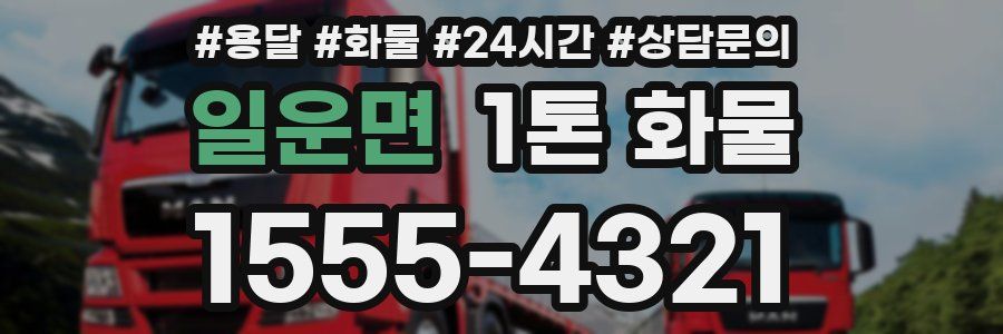 일운면 1톤 화물