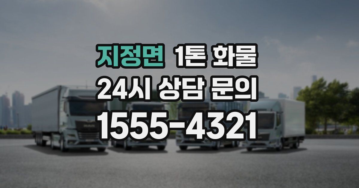 지정면 1톤 화물